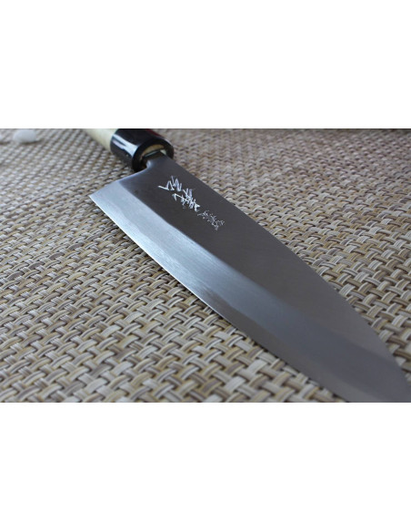 Faca mioroshi japonesa Yoshihiro Jyosaku White 2 de aço de 18 cm feita à mão