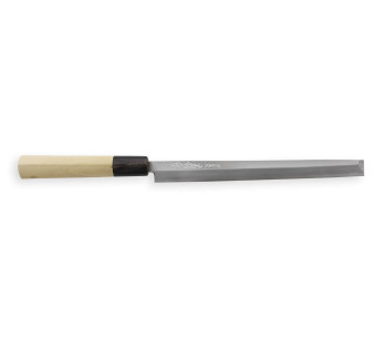 Couteau takohiki japonais artisanal Yoshihiro Jyosaku Hvid 2 stål 21cm