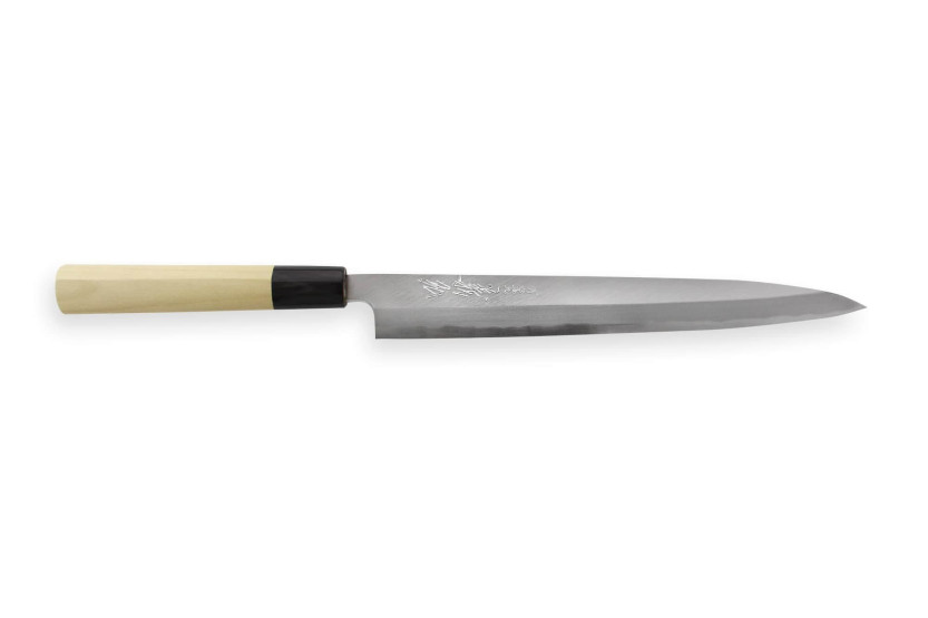 Yoshihiro Jyosaku Hvid 2 stål 24 cm håndlavet japansk Yanagiba-kniv