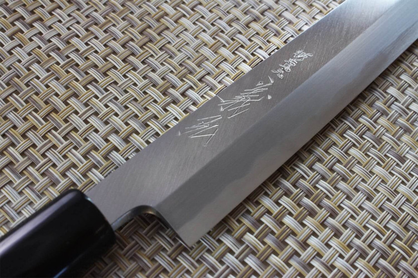 Yoshihiro Jyosaku Hvid 2 stål 24 cm håndlavet japansk Yanagiba-kniv