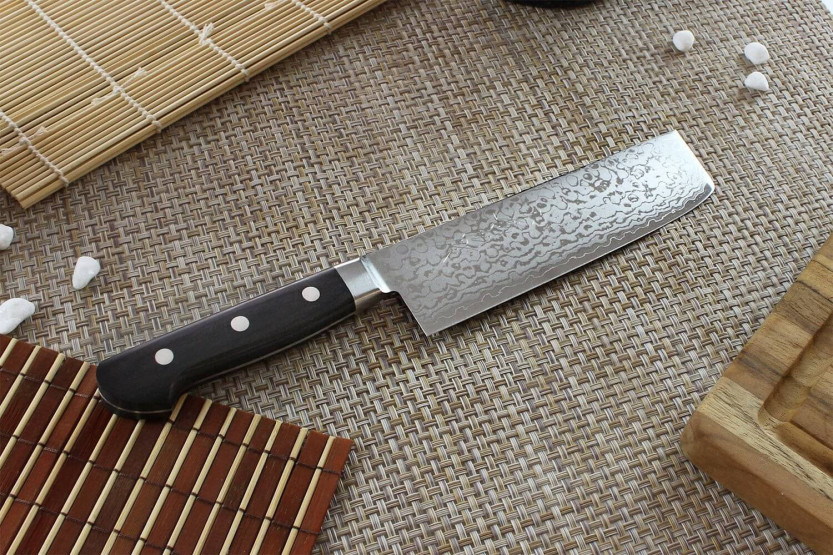 Yoshihiro VG10 Damaskus 33 lag 16 cm japansk usubakniv for hånd