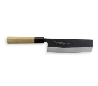 Couteau nakiri japonais artisanal Yoshihiro Blanco 2 acero 16.5cm