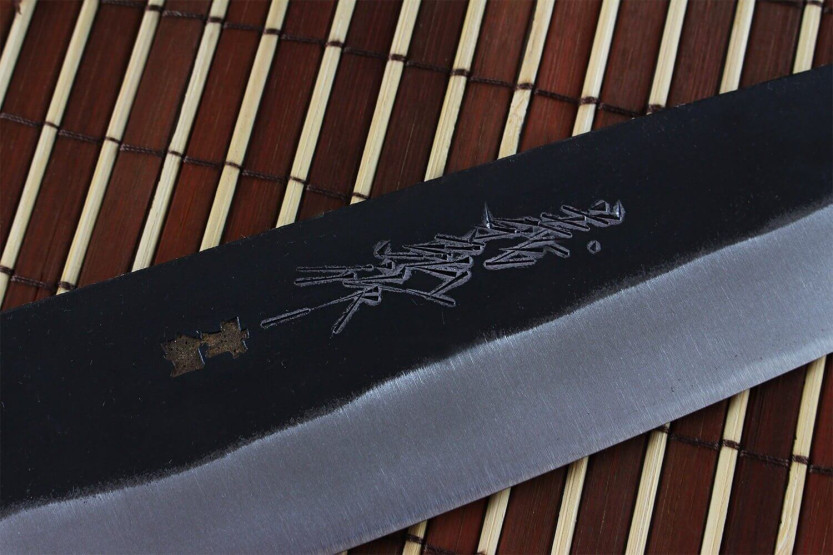 Couteau nakiri japonais artisanal Yoshihiro Blanco 2 acero 16.5cm
