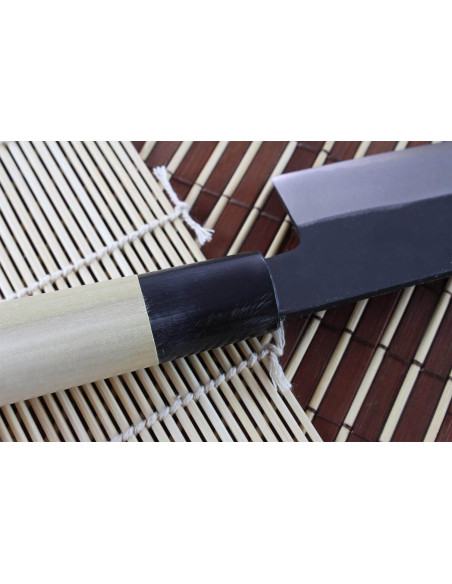 Couteau nakiri japonais artisanal Yoshihiro Blanco 2 acero 16.5cm