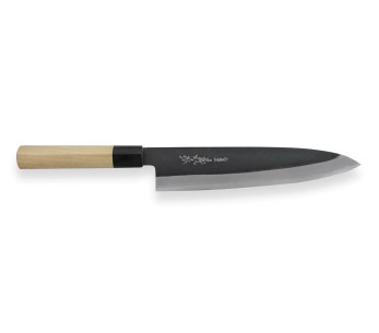 Faca de chef japonesa Yoshihiro White 2 em aço de 24 cm feita à mão