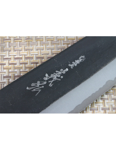 Yoshihiro White 2 stål 24cm handgjord japansk kockkniv