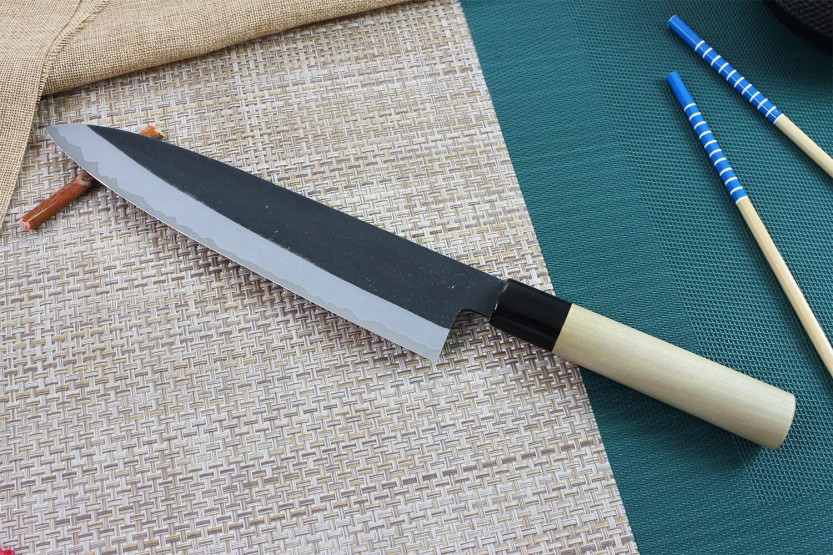 Yoshihiro White 2 steel 24cm handmade Japanese chef ' s knife