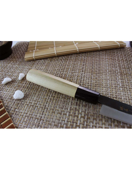 cuchillo universal japonés Yoshihiro White 2 acero 15cm hecho a mano
