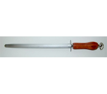 FISCHER slagersmes 30cm rond bit gelakt houten handvat 2