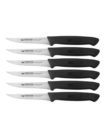 Box of 6 Fischer steak knives 100% French smooth blades