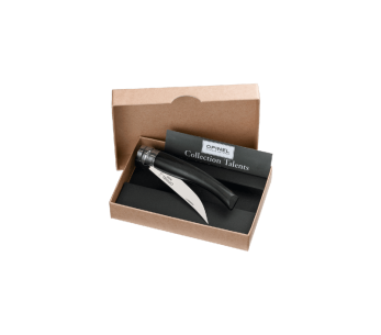 Opinel Effilé n°10 veitsi 10cm pyörivä terä eebenpuu kahva + kotelo 2
