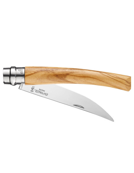 Opinel Effilé n°10 kniv 10cm blad oliventrehåndtak