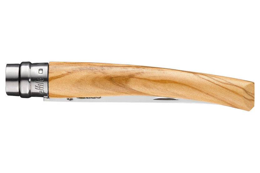 Cuchillo Opinel Effilé n°10 hoja 10cm mango madera de olivo
