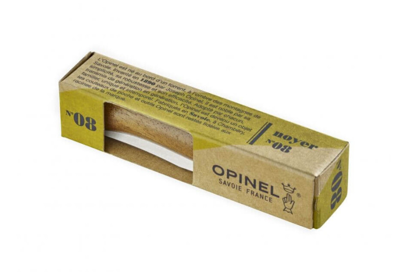 OPINEL LUXE N° 8 VRI KNIFE 11 CM WALNUT HANDLE