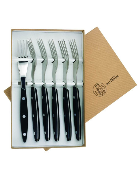 Set of 6 Au Nain Brasserie table forks