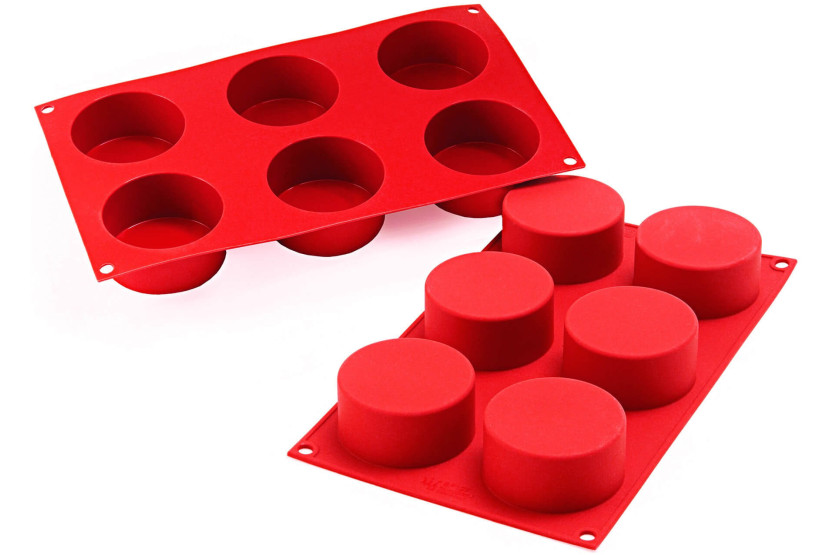 Molde profissional Silicon Flex 300x175mm 6 cilindros 133ml