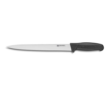 Cuchillo Cuchillo rebanador profesional semiflexible HACCP Fischer 28cm mango negro