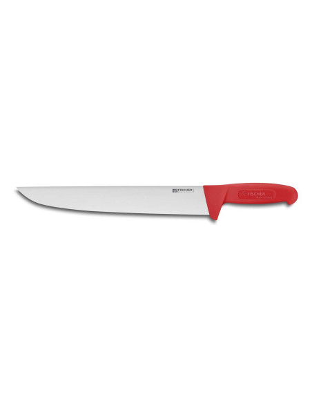 Fischer HACCP professionel slagterkniv 30 cm med rødt skaft