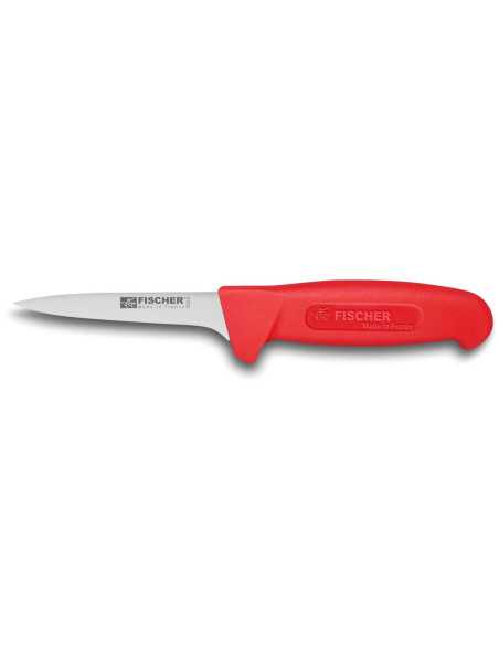 Fischer HACCP professional boning knife 11cm red handle