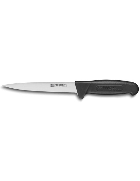 Fischer HACCP professioneel uitbeenmes, zwart handvat, 17 cm gebruikt lemmet