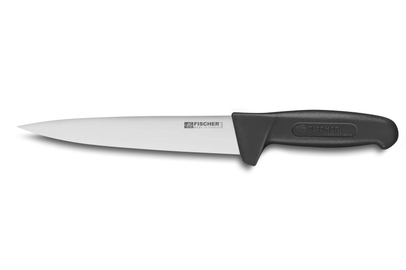 Coltello da spurgo da 23 cm con manico nero Bargoin