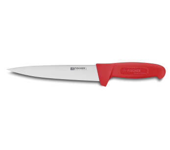 Fischer HACCP professioneel bloedmes 20cm rood handvat