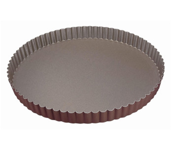Gobel räfflad rund tourtière med fast bas - Diameter 28cm