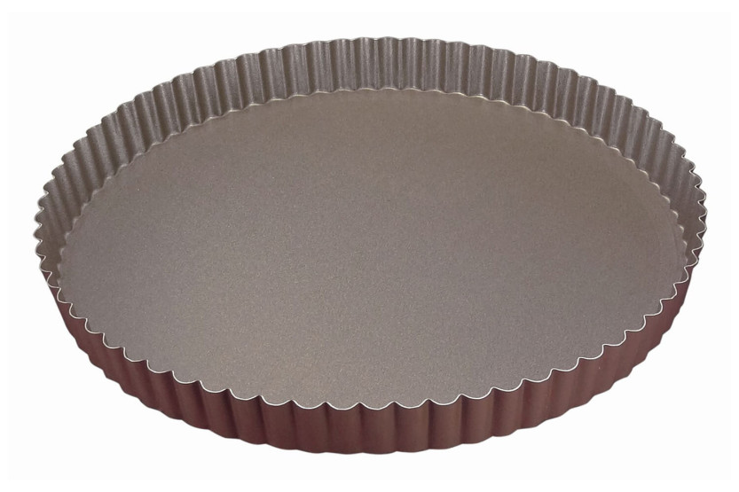 Tourtière redonda acanalada Gobel con base fija - Diámetro 24cm