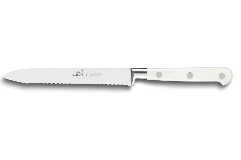 3 kpl Sabatier Toque blanche -veitset 100 % taottuja, niitattu kahvat