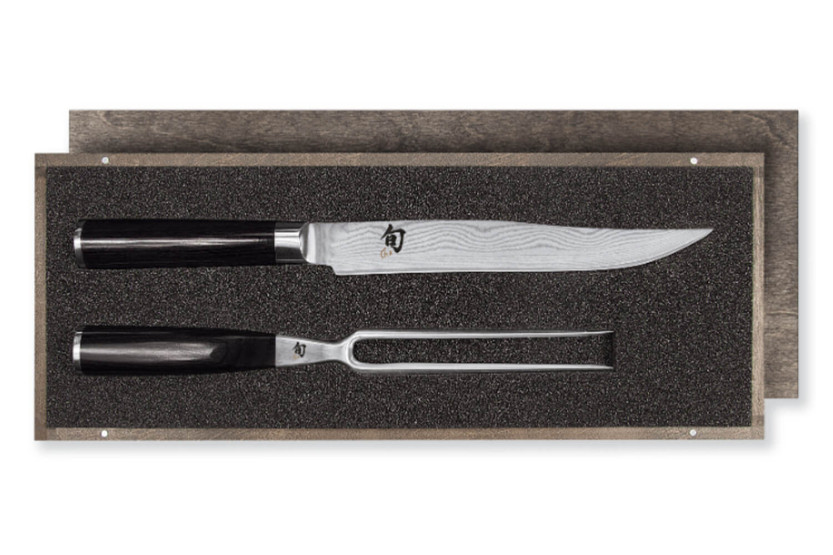 Kai Shun damascus high quality steel japanese chopping set