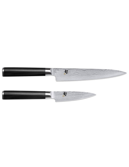 Messerset 2 japanische Messer Kai Shun Damast Office/Universal Qualitätsstahl