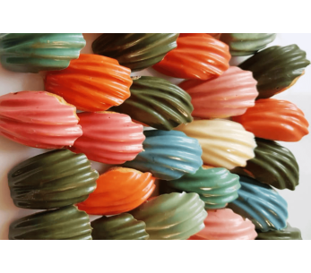 Moule 9 madeleines De BuyerMoul'flex 1966.01 ja silikoni 2