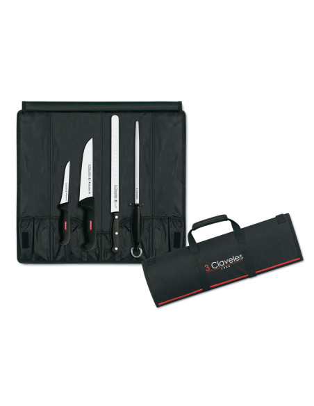 Estuche de corte de jamón profesional 3 Claveles