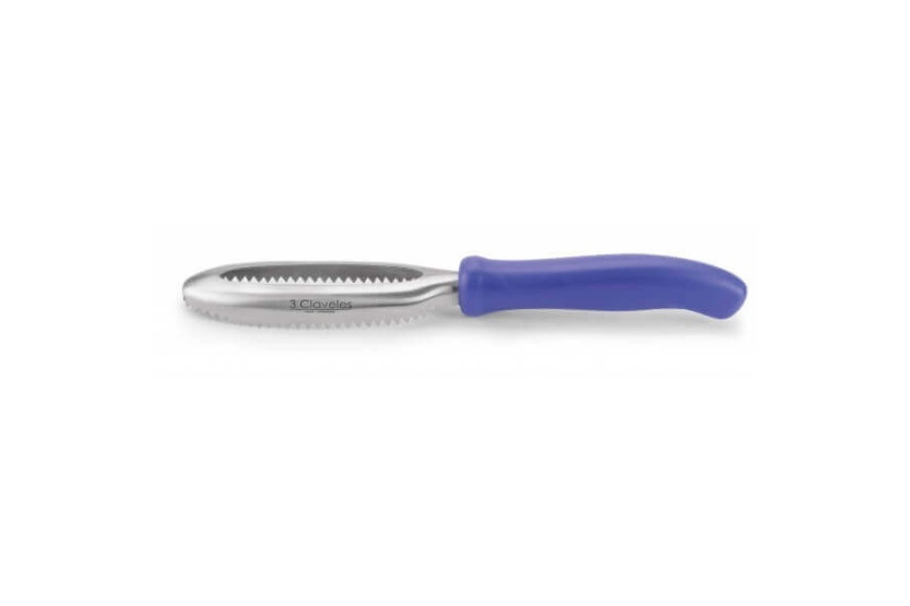 Professioneller Edelstahl-Schuppenentferner 27cm 3 Claveles