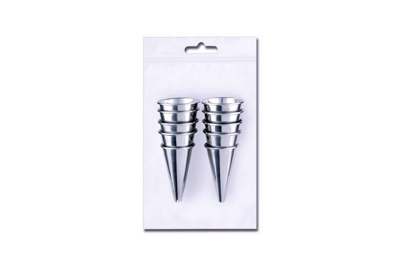Juego de 10 vasos de acero inoxidable BARGOIN