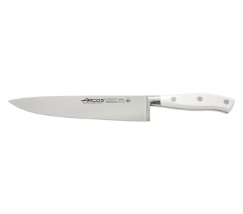 Cuchillo de cocinero forjado Riviera White Arcos 20cm hoja de acero NITRUM