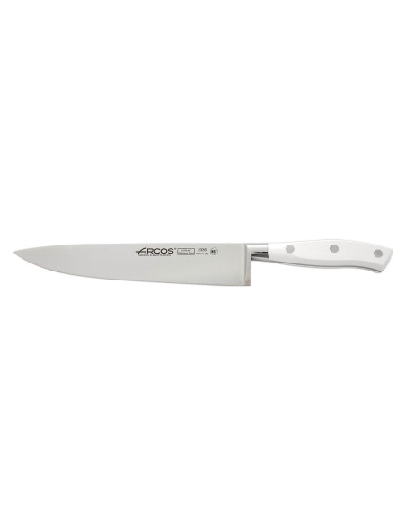 Riviera White Arcos gesmeed koksmes 20cm NITRUM® staallemmet
