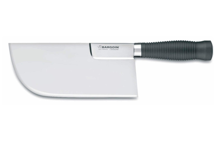 Bargoin professionel forstærket slagterplade 24 cm klinge - lige ryg