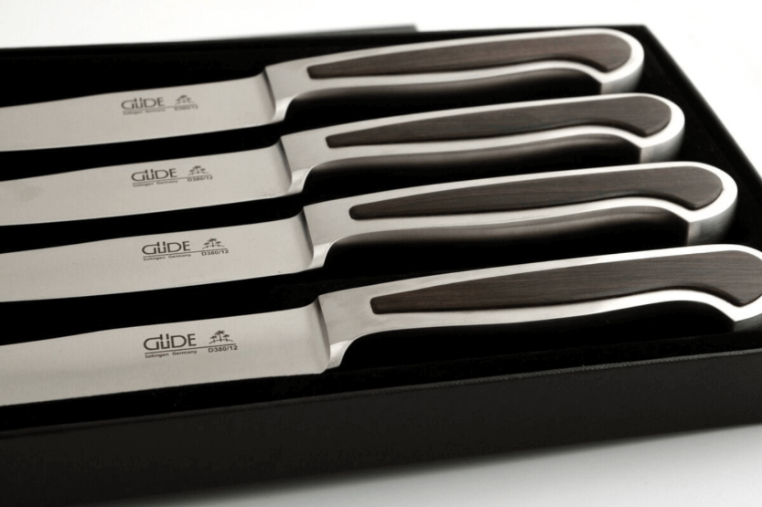 Güde Delta 4-D380/12 Steakmesserset aus geschmiedetem Stahl Klinge 12cm