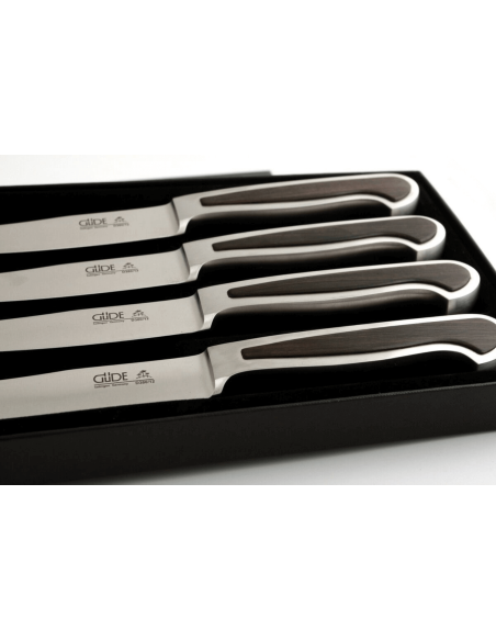 Set di 4 coltelli da bistecca Güde Delta 4-D380/12 in acciaio forgiato, lama da 12 cm