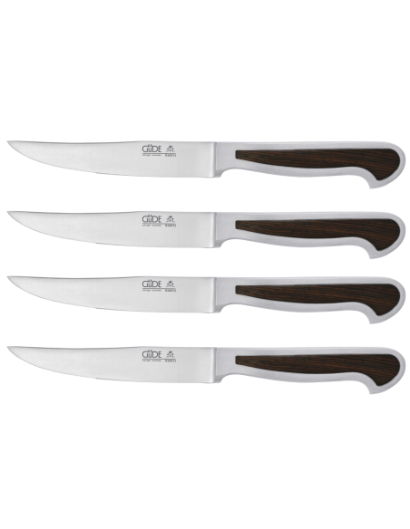 Set of 4 Güde Delta 4-D380/12 steak knives in forged steel, 12cm blade