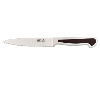 Faca para tomates Güde Delta D464/13 com lâmina serrilhada de 13 cm em aço forjado