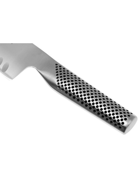 faca santoku Global G80 com lâmina com convinhas18 cm