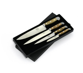 Conjunto de 4 facas forjadas Güde Alpha Olive 2