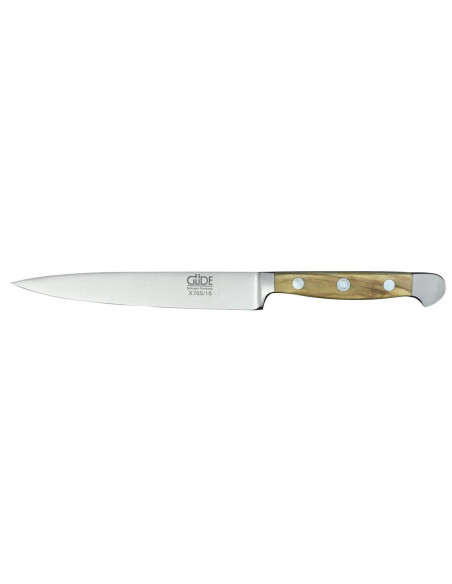 Güde Alpha Olive Cuchillo de trinchar de acero forjado de 16cm