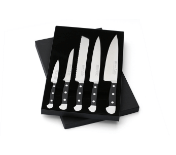 Juego de 5 cuchillos Güde Alpha de acero forjado