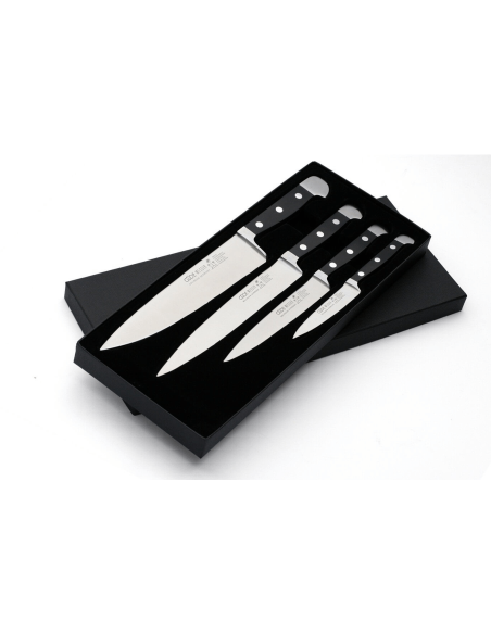 Set of 4 Güde Alpha forged steel knives