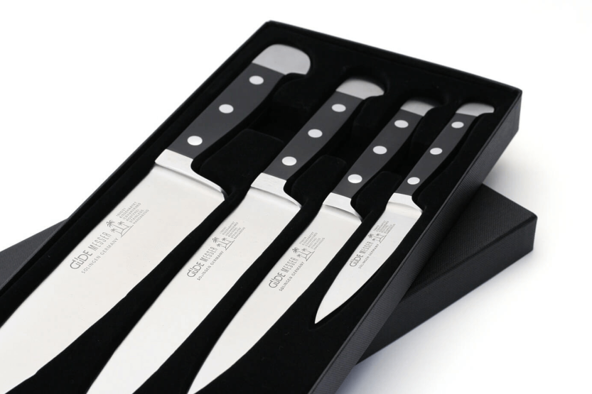 Set of 4 Güde Alpha forged steel knives