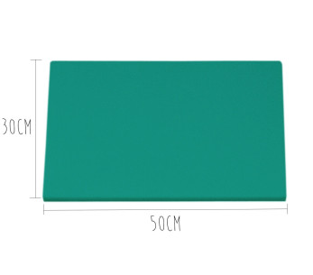 HD500 grønt skjærebrett i polyetylen med festeanordninger 50x30 cm