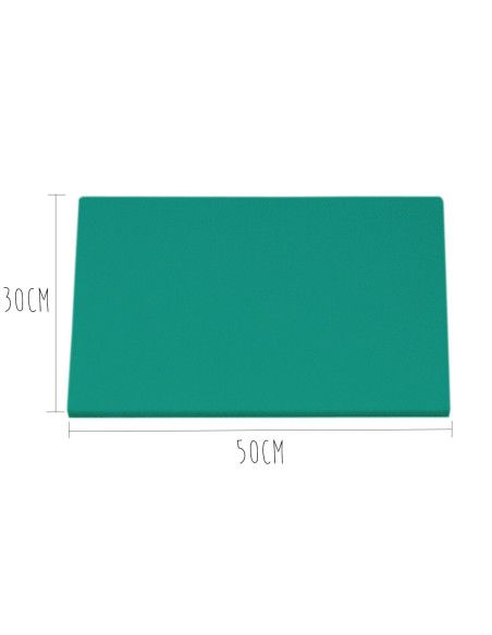 Tagliere HD500 verde in polietilene con fissaggi 50x30cm